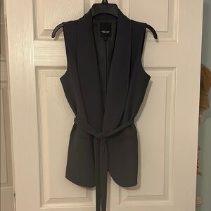 Simply Vera Vera Wang Charcoal Blazer Vest